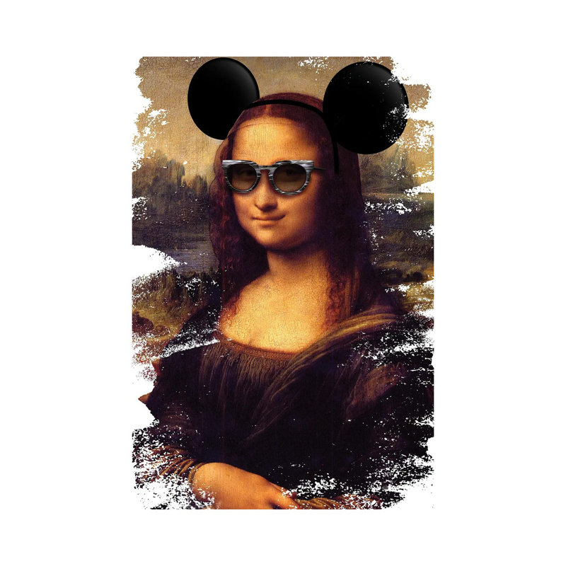 Chef-d'œuvre Desconstruct Mona Lisa, H 18 po x l 12 po x 1,5 po