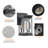 14"(H) 1-pack Black Outdoor Wall Lantern with Crackled Glass, Weather-Resistant Exterior Light Fixture for Porch, Patio, and Entryway, Modern Decorative Wall Sconce with E26 Base (Bulb Not Included)