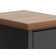 Table de chevet 14 pouces Brixham, aucun assemblage requis, finition deux tons