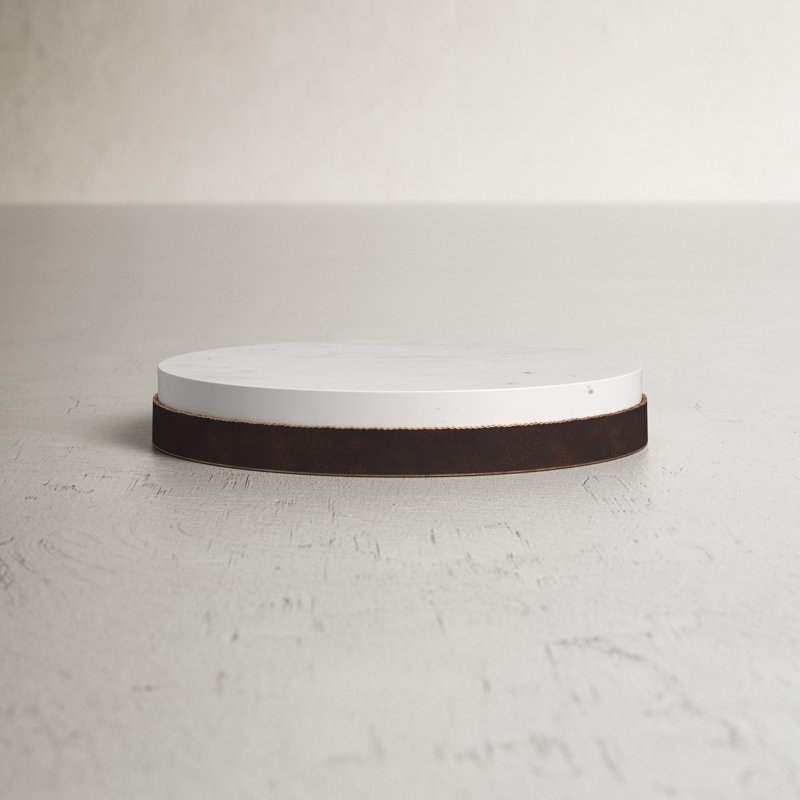 Birch Lane™ Iron and Marble Cheese Board
