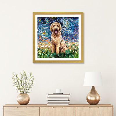 " Goldendoodle Night " by Aja Trier