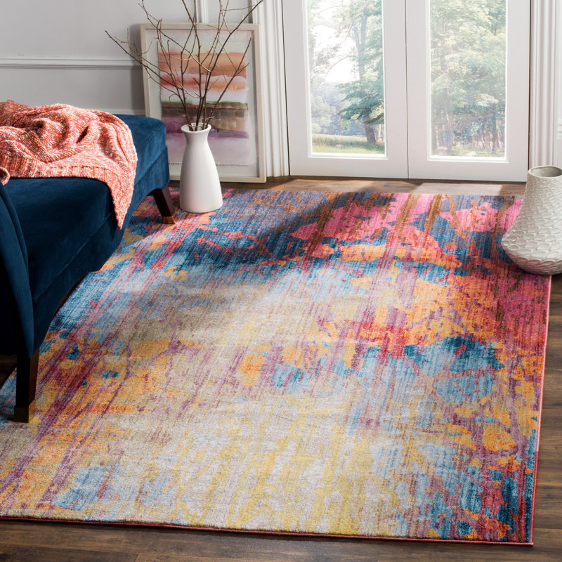 Burch Bristol Performance Abstract Rug, Rectangle 8' x 10'