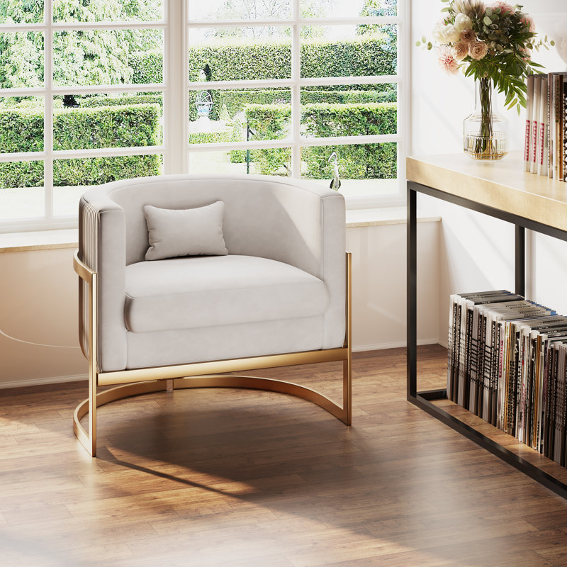 Shelbi Upholstered Armchair, Ivy Velvet