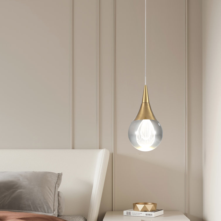 Delacerda 1 - Light Gold LED Single Pendant