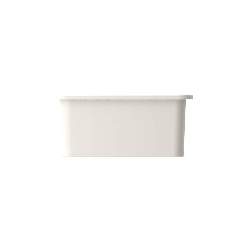 12'' L Kitchen Sink, Biscuit
