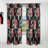 Floral Curtain Panel, Red Rose Dark Blackout Decor - Red Rose in Black-1167102149