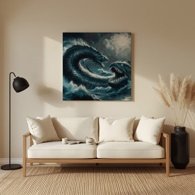 Art mural gris Sci Fi Leviathan
