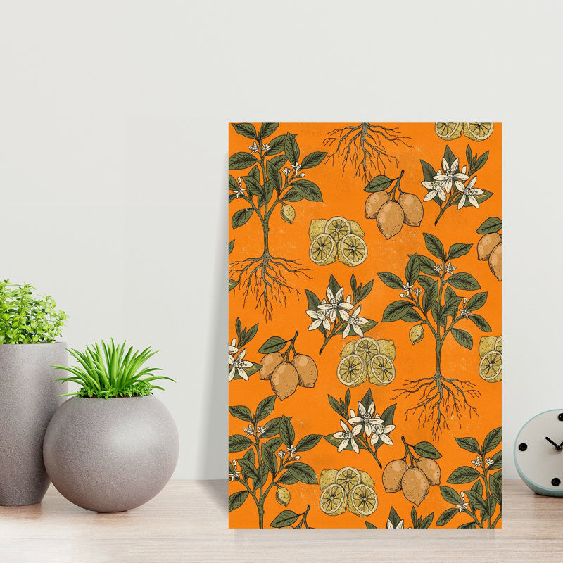 Botanical Lemon Harvest by Nicholas - Wrapped Canvas Print, 45.72 cm H x 30.48 cm W
