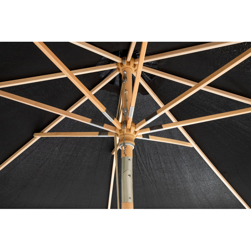 Hadassah 258cm Tilt Parasol, Black