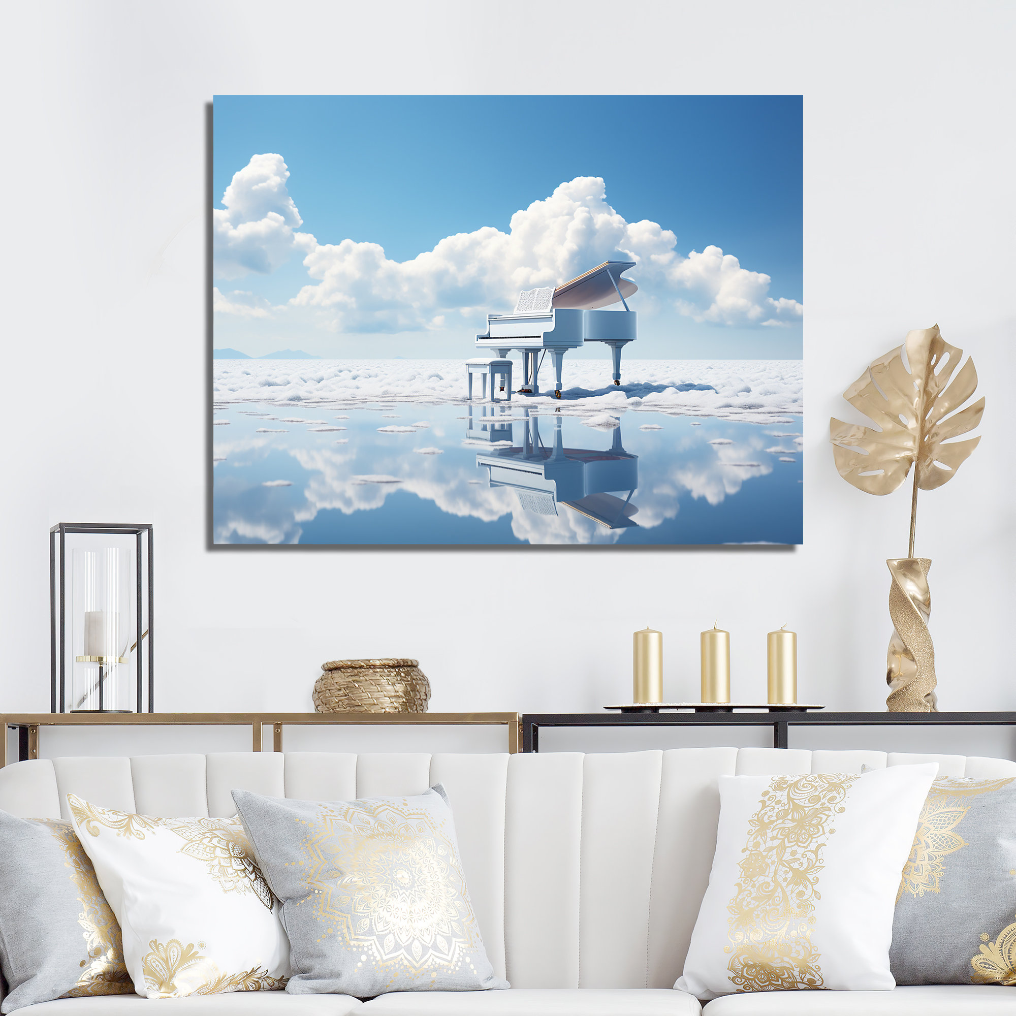 Winston Porter Floating Piano In Cloud Photo I | Wayfair