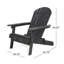 Chaise Adirondack pliante en bois massif Teigan-350117682