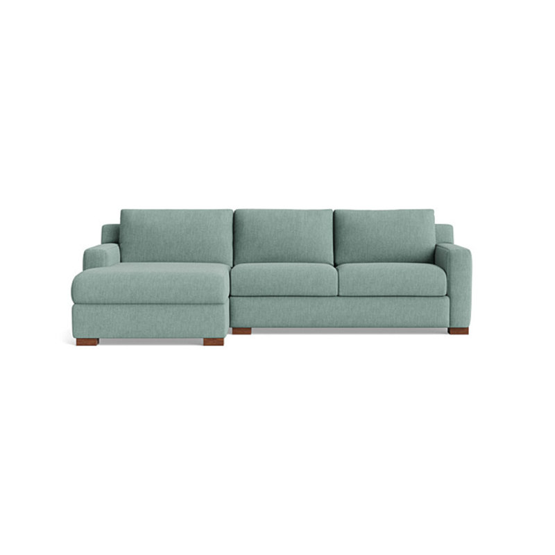 Catalina Chaise Sectional, Performance Weave - Spa, Left Hand Facing
