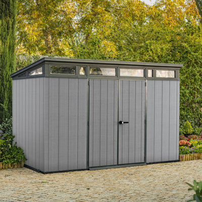 Keter Artisan 11 ft. W x 7 ft. D Pent Outdoor Garden Shed