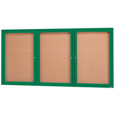 Enclosed Wall Mounted Bulletin Board LED Illuminated