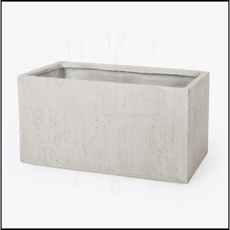 JARDINIER CARRÉ EXTÉRIEUR, H 16 po x l 31,25 po x P 31,25 po, Blanc