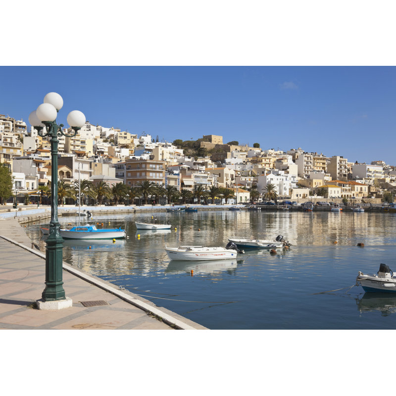 View Of Boats At Harbour by Tuned_In - Wrapped Canvas Print, 30cm H x 46cm W