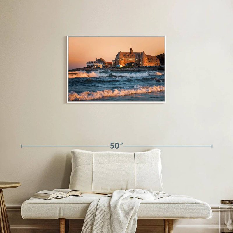 Narragansett Towers, Cadre flottant blanc, 31 po x 21 po