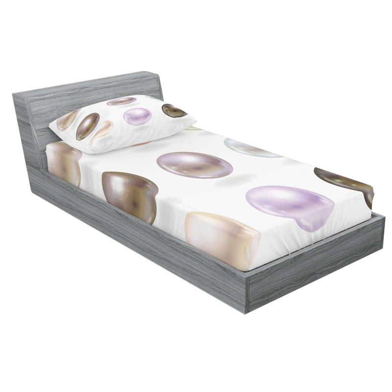 Microfiber Sheet Set, Twin Sheet Set with Fitted Sheet