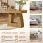 Table de bout en bois, petite table d'appoint à 2 niveaux avec base stable-1942413339