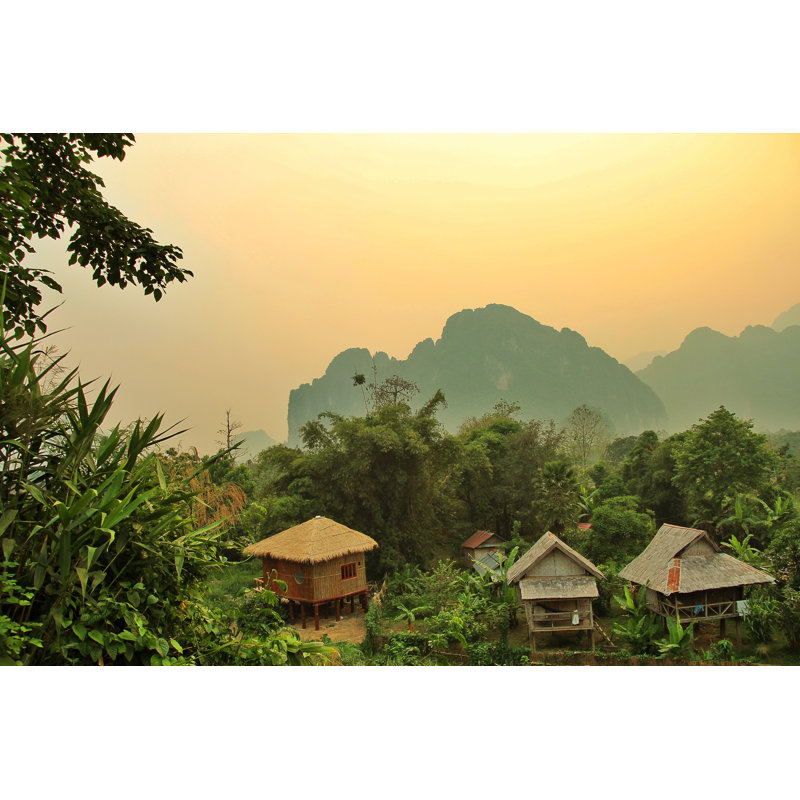 Donofrio Vang Vieng, Laos 1 Piece Wrapped Canvas Wall Art, 51cm H x 76cm W x 3.8cm D