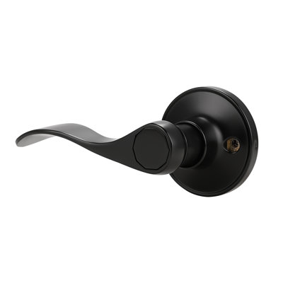 Passage Door Lever with Round Rosette