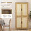 Armoire de rangement en rotin 64 po avec tablette réglable