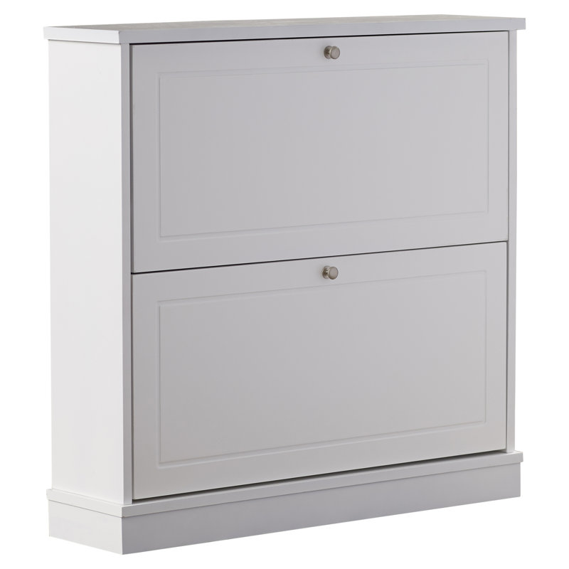 Meuble de rangement à deux rangées pour 10 paires de chaussures