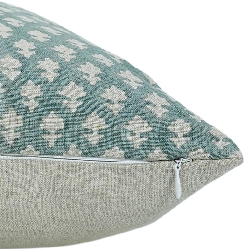 Housse de coussin en coton Floral, H 20 po x l 12 po