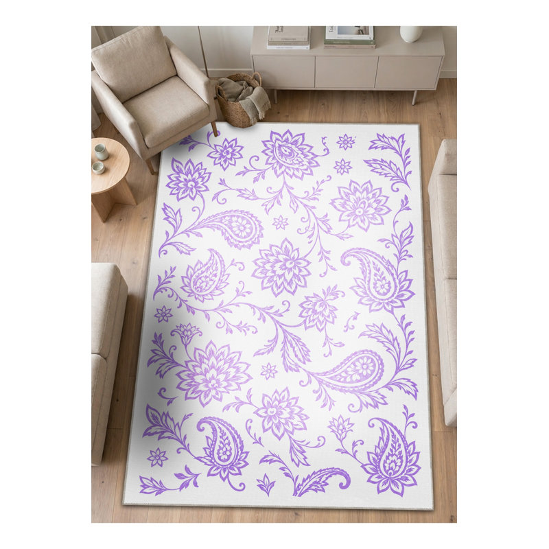 Tapis tissé à la crème Mosso, 3'3" x 4'11"