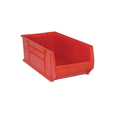 EB5B94AA4D90431DA2FC28C56C2F861E HULK Heavy Duty Part Organizer Red Bins 30" L x 17" W x 11" H