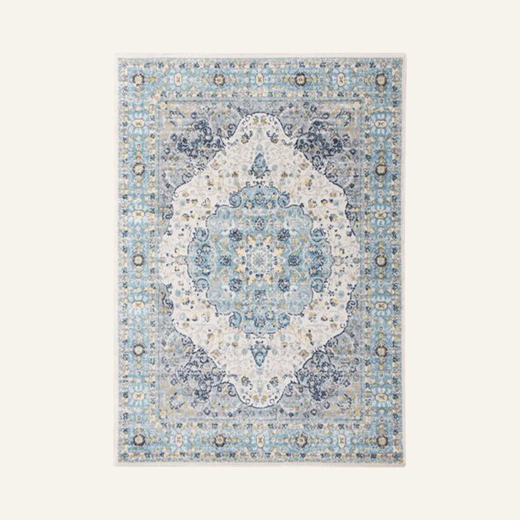 Barlow Oriental Cream/Blue/Yellow Indoor Rug