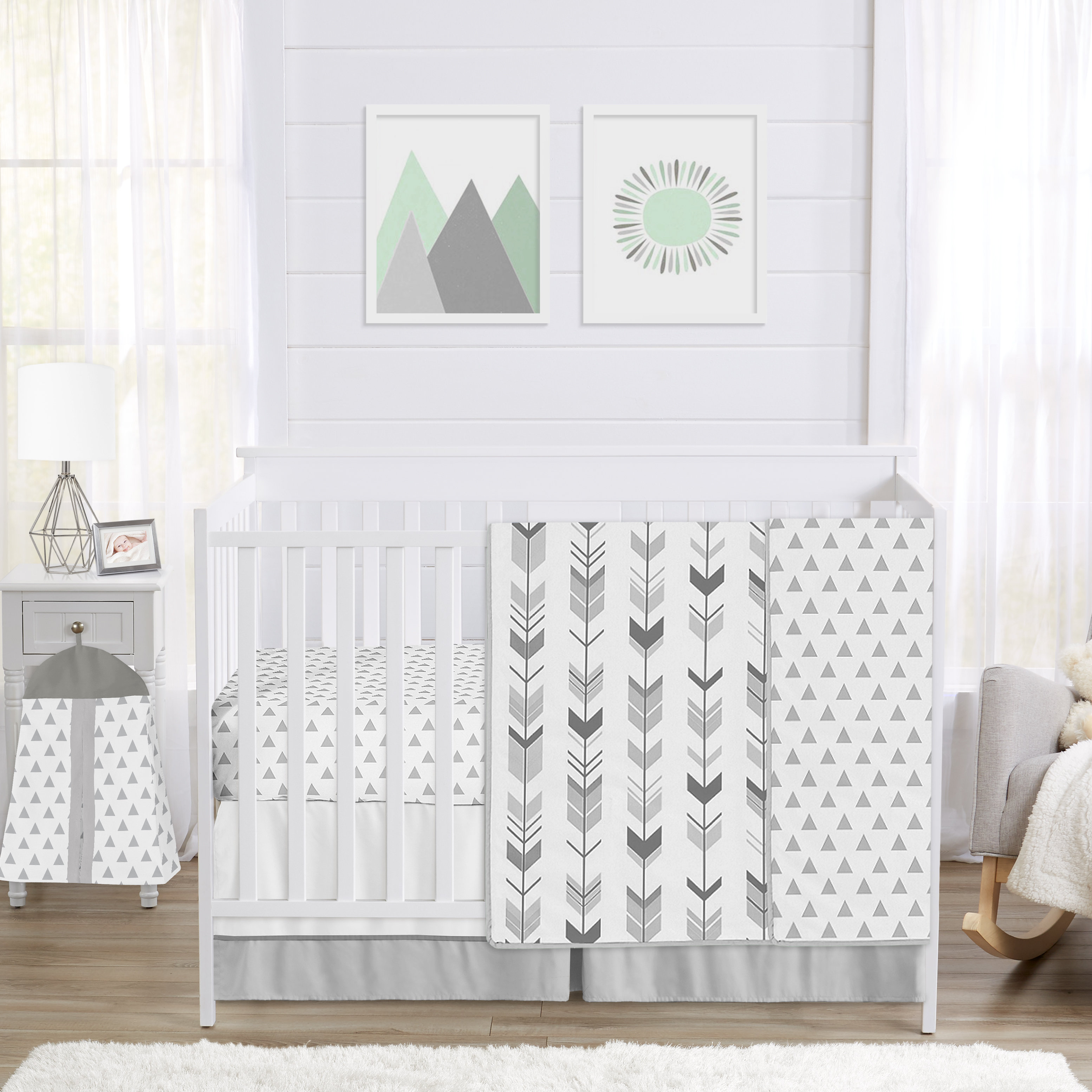 Sweet Jojo Designs Mod Arrow 4 Piece Crib Bedding Set & Reviews | Wayfair