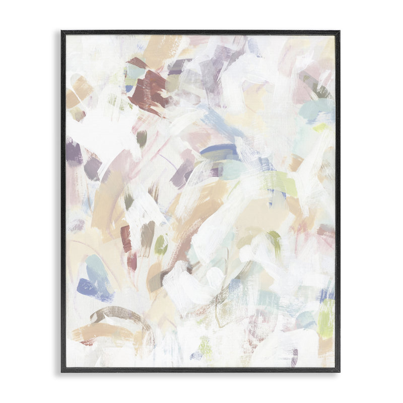 Giclée abstraite pastel à motif de bonbons et de rayures, design par June Erica Vess, H 14 po x l 11 po