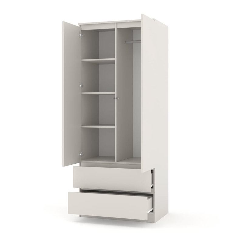 Bhatari Manufactured Wood Wardrobe, Cashmere