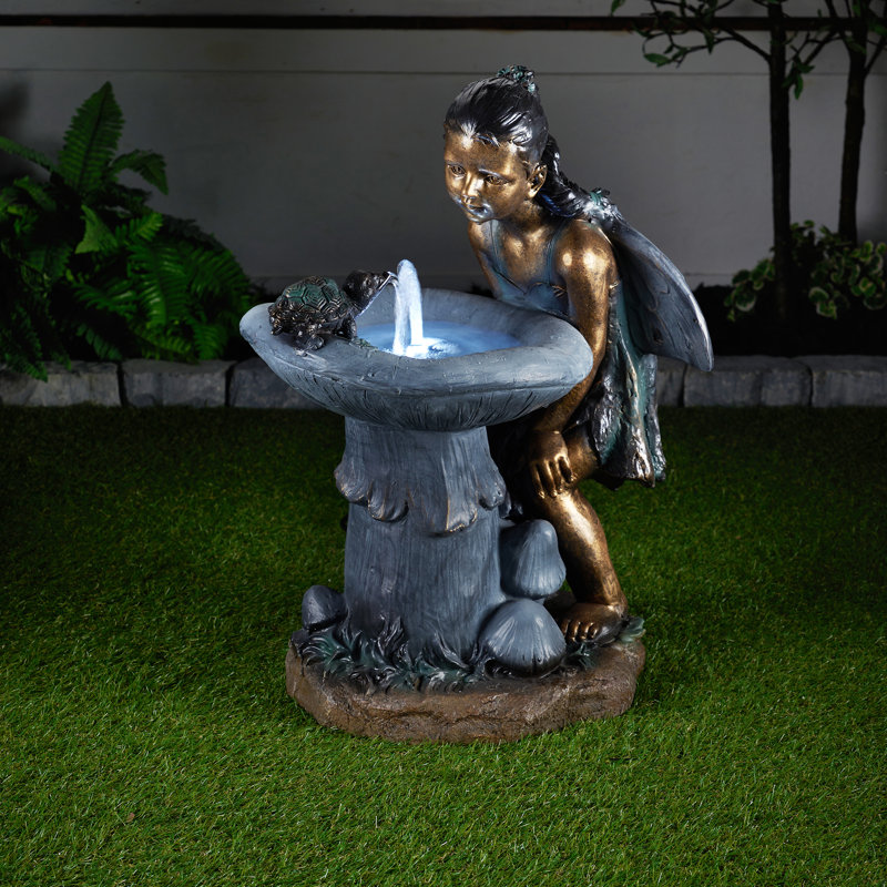 Handcrafted Indoor Outdoor Rock Fountain with Lights