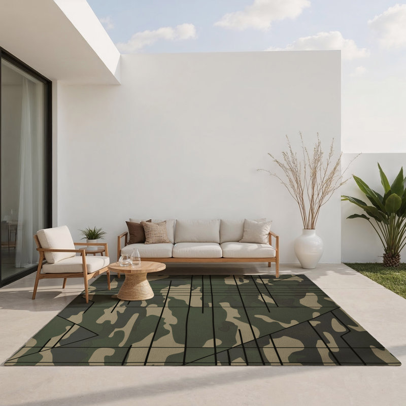 Tapis intérieur et extérieur Tactical Stitch, Rectangulaire 3 pi x 5 pi
