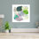 The Midnight Garden Huddle, art mural contemporain abstrait