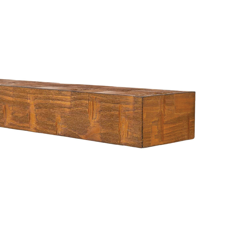 Country Living Wood Fireplace Mantel Shelf, Chestnut, 48"