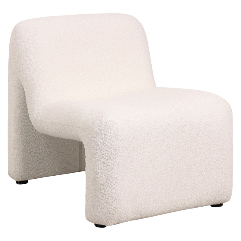 Chaise d'appoint moderne Tadeas Waterfall, Blanc