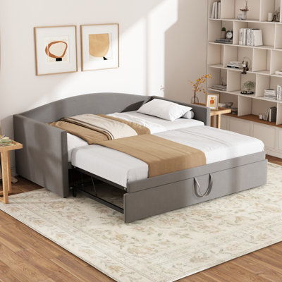 Upholstered Daybed With Pop Up Trundle