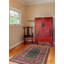 Tapis vert tribal en laine noué à la main de conception unique 3 pi 1 po x 4 pi 9 po