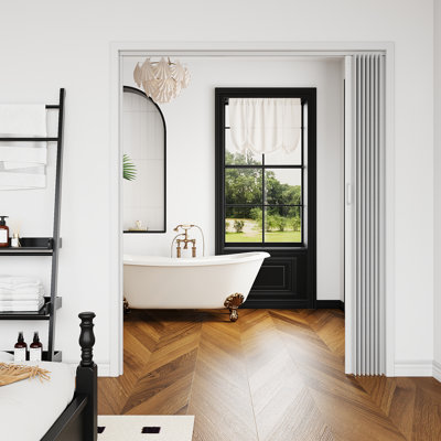 80“ Paneled PVC/Vinyl Accordion Door