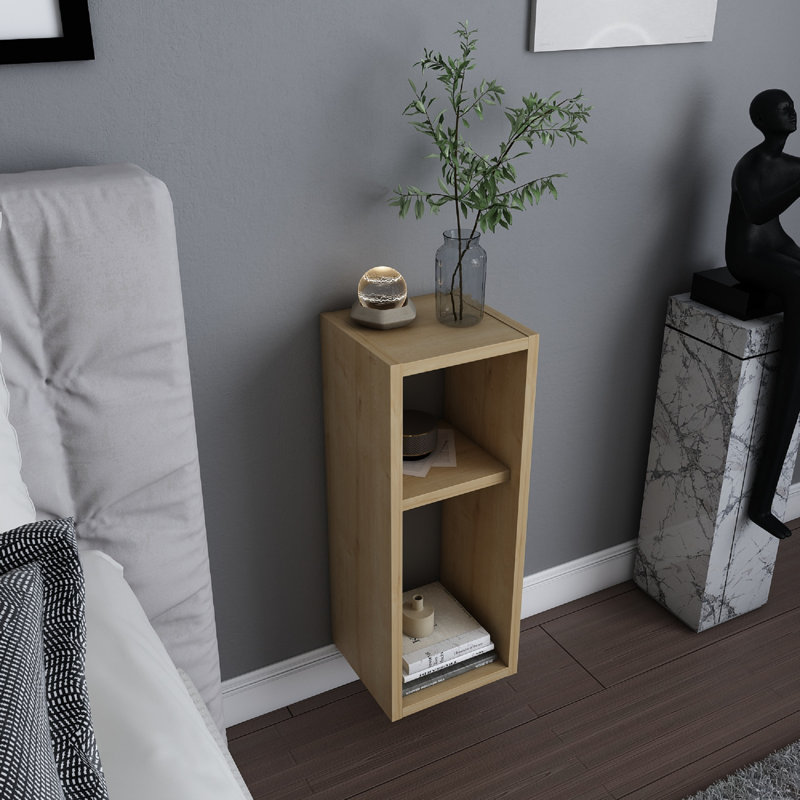 9.1'' W Nightstand, Oak