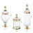 Kitchen Lid Glass Jars Canister Set
