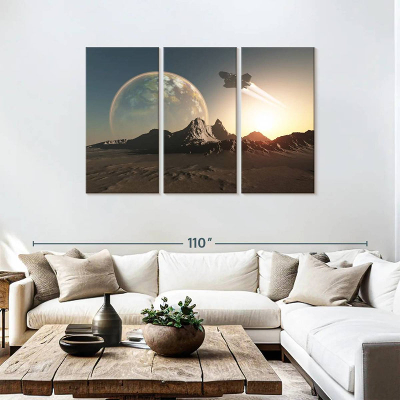 Kelan Spacecraft, 48" H x 74" W