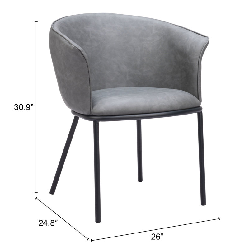 Selica Dining Chair, Gray