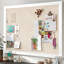 Tableau d'affichage en liège 23 po x 18 po pour babillard et décoration de bureau, chambre à coucher, chambre d'enfant, salle de classe