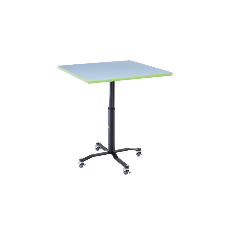 Laminate Adjustable Square 4 Students Activity Table, 42" H x 24" L x 24" W
