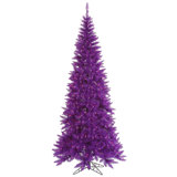 Purple Fir Lighted Artificial Fir Christmas Tree