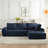 L-Shape Luxury Sectional Oversized Sofa-1022993139-1022993150